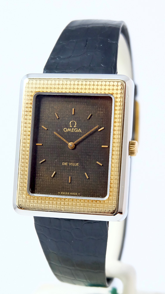 Omega Tank Clous de Paris Or Steel 1974